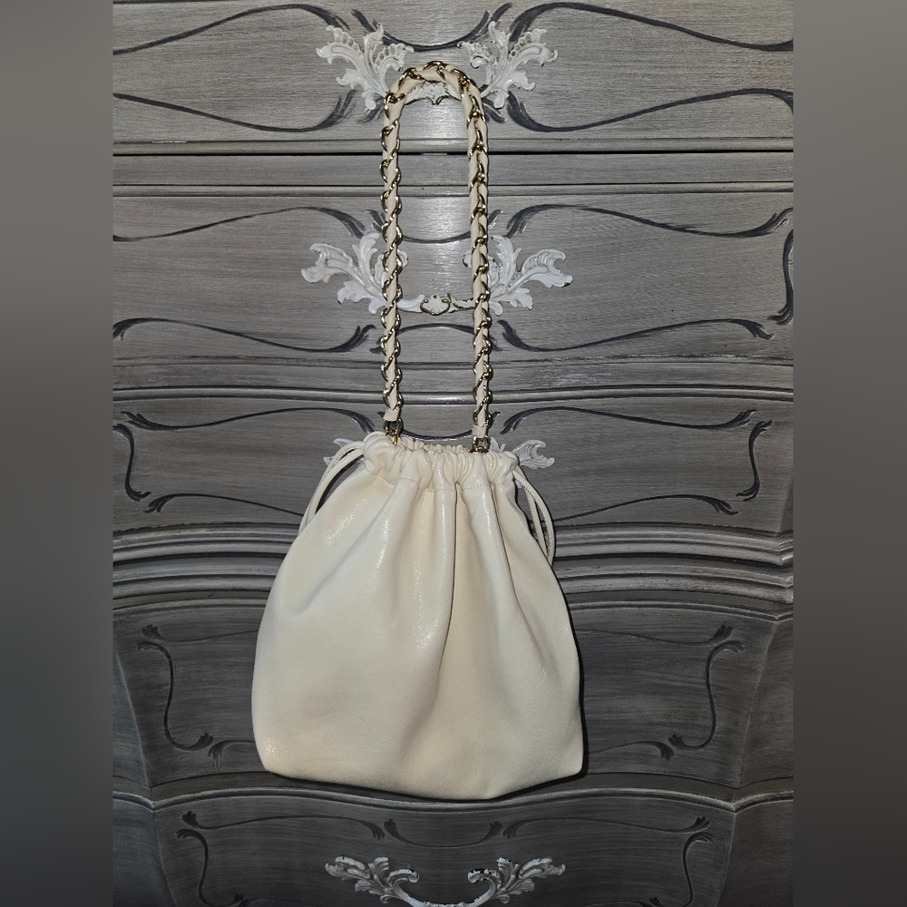H&M White Drawstring Bag